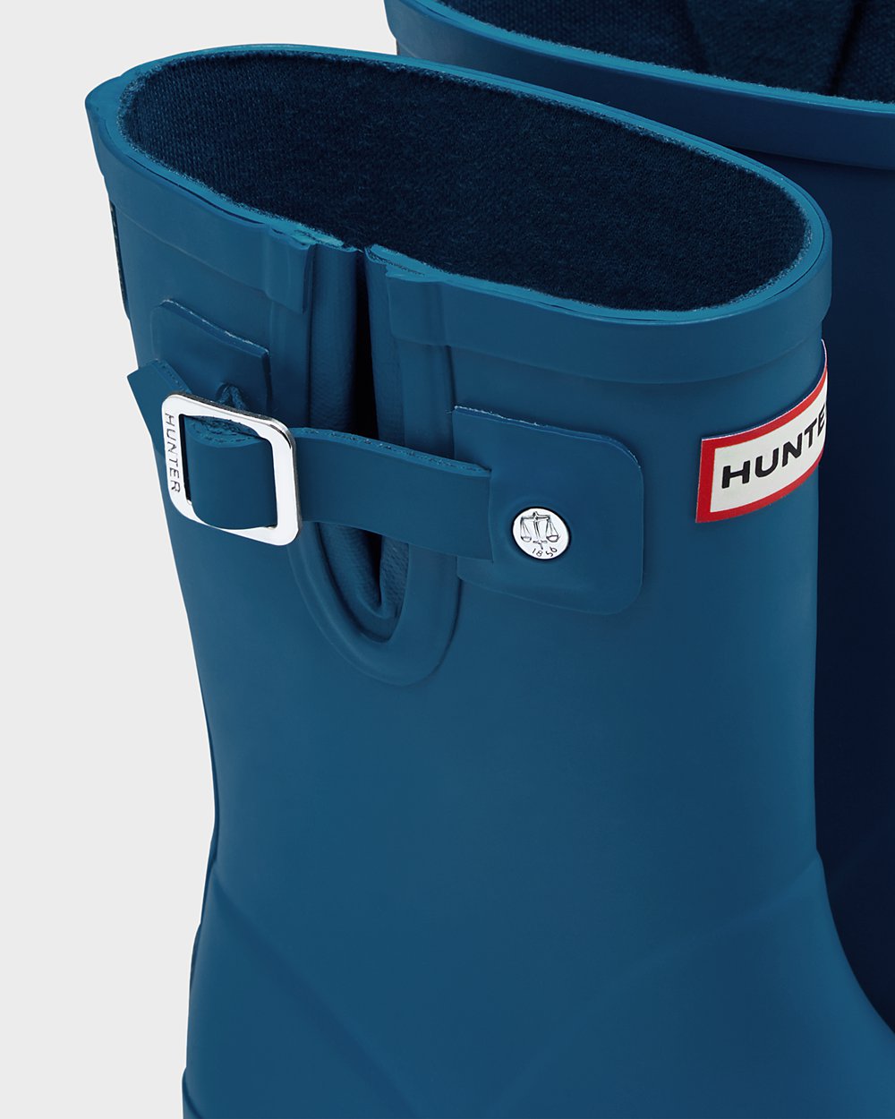 Hunter Original First Flat Sole Rain Boots - Buy Kids Blue - HWUVKX318